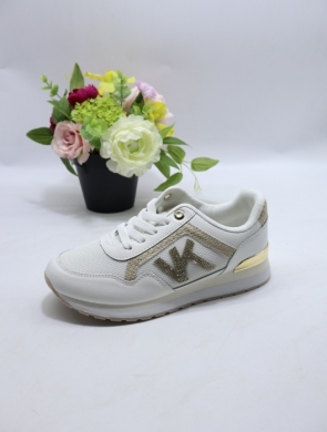 Buty sportowe damskie na płaskim (36-41) J-172 WH/GOLD