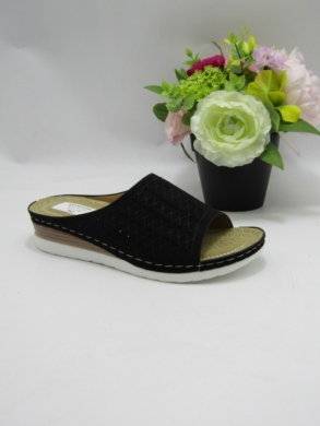 Klapki damskie na koturnie (36-41) N24-1067 BLACK