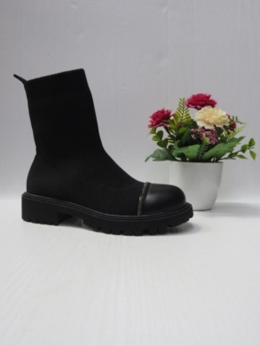 Botki damskie na płaskim (36-41) RXJ187 BLACK