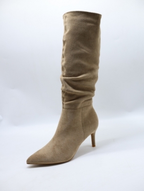 Kozaki damskie na szpilce (36-41) 6336A KHAKI
