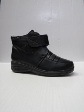 Botki damskie ocieplane na koturnie (37-42) 2322-1N BLACK