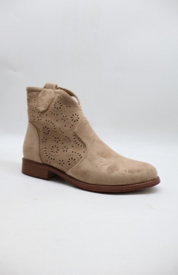 Botki damskie na płaskim (36-41) H257 KHAKI