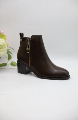 Botki damskie na obcasie (36-41) 588 BROWN