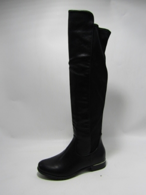 Kozaki damskie na płaskim (36-41) A-800 BLACK
