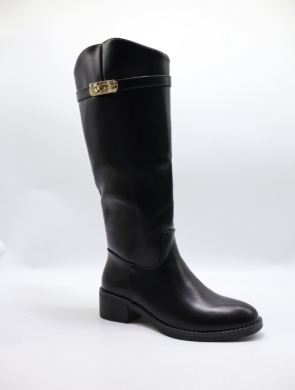 Kozaki damskie na obcasie (36-41) 68330 BLACK
