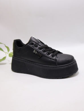 Buty sportowe damskie na płaskim (36-41) 6453-1 BL/PU