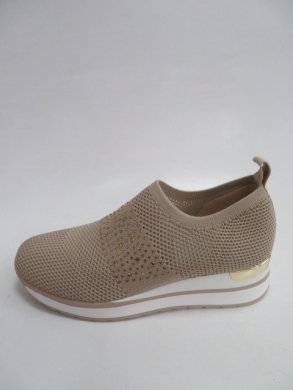 Buty sportowe damskie na koturnie (36-41) HQ261 BEIGE