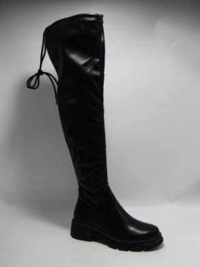 Kozaki damskie na płaskim (36-41) H189-1 BLACK