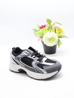 Buty sportowe damskie na płaskim (36-41) BO-1707 BLACK