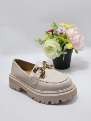Mokasyny damskie na płaskim (36-41) H8-309 BEIGE