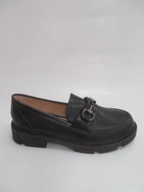 Mokasyny damskie na płaskim (36-41) W200 BLACK