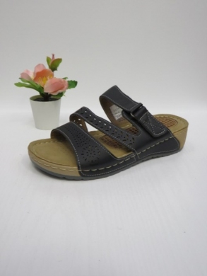Klapki damskie na koturnie (36-41) N0234 BLACK