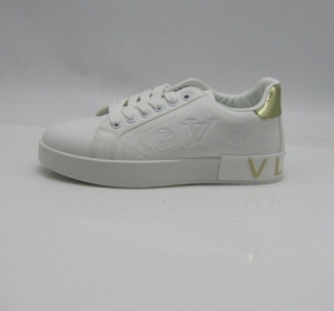 Buty sportowe damskie na płaskim (36-41) MB151 WH/GOLD