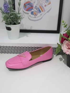 Mokasyny damskie na płaskim (36-41) GO-167 PINK