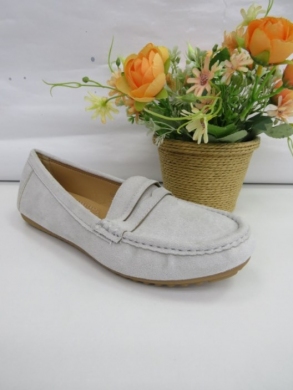 Mokasyny damskie na płaskim (36-41) N22-868 GREY