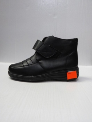 Botki damskie ocieplane na koturnie (39-43) 2324-6N BLACK