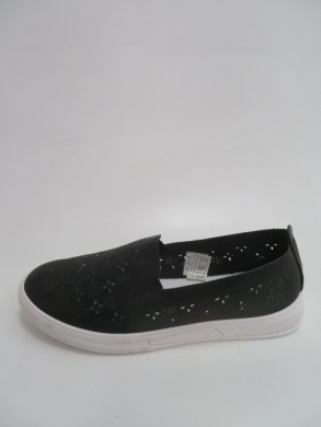 Tenisówki damskie na płaskim (36-41) 92057 BLACK