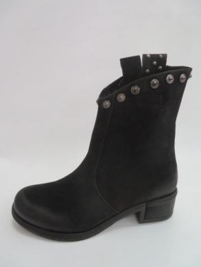 Botki damskie jesienne na płaskim (36-41) ST70 BLACK