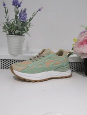 Buty sportowe damskie na płaskim (36-41) 88-131 GREEN