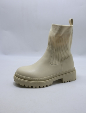 Botki damskie na płaskim (36-41) JW149 BEIGE