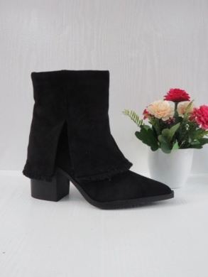 Botki damskie na obcasie (36-41) 23545 BLACK