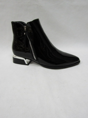 Botki damskie ocieplane na obcasie (36-41) UK121 BLACK