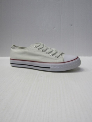Trampki damskie na płaskim (36-41) 7BW-3R WHITE