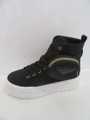 Trampki damskie na płaskim (36-41) HR-30 BLACK