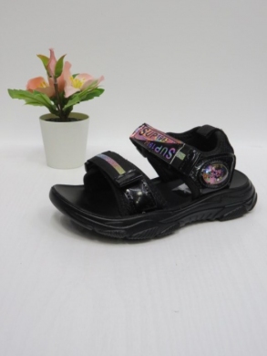Sandały dziewczęce (26-31) D952 BLACK