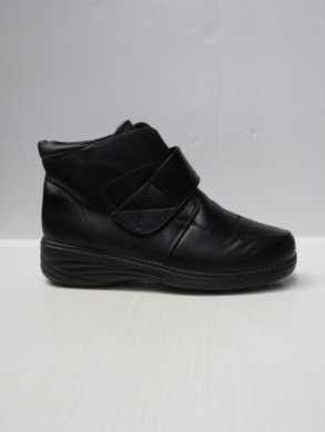 Botki damskie ocieplane na koturnie (37-42) 2327-1N BLACK