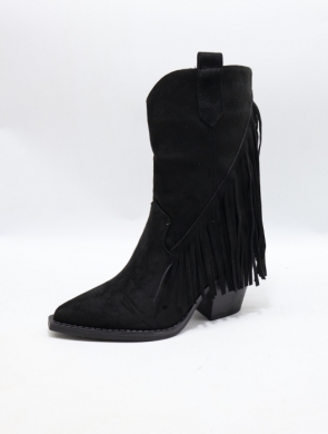 Kozaki damskie na obcasie (36-41) 521 BLACK
