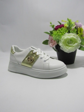 Buty sportowe damskie na płaskim (36-41) JDJ-30 WHITE/GOLD