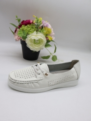 Mokasyny damskie na płaskim (36-41) 3604 WHITE
