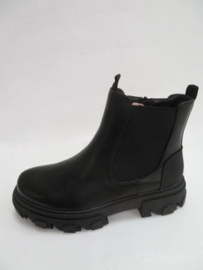 Botki damskie jesienne na płaskim (36-41) 6810 BLACK
