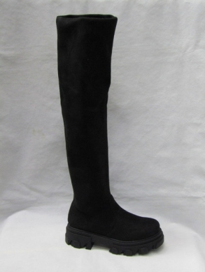 Kozaki damskie na płaskim (36-41) 0-391 BLACK