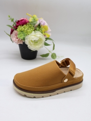 Klapki damskie na płaskim (36-41) B-667 CAMEL