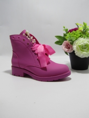 Botki damskie na płaskim (36-41) CLS257 FUSHIA