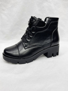 Botki damskie ocieplane na obcasie (36-41) E073 BLACK