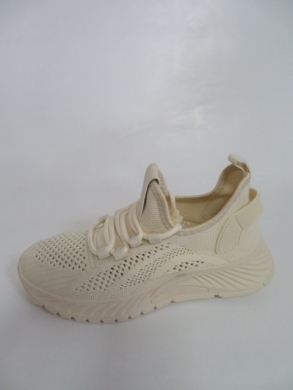 Buty sportowe damskie na płaskim (36-41) 5704 BEIGE