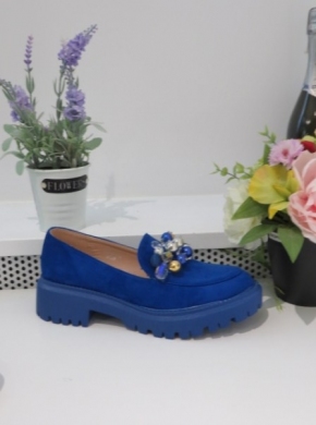 Mokasyny damskie na płaskim (36-41) CH845 BLUE