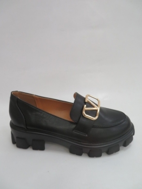 Mokasyny damskie na koturnie (36-41) BL034 BLACK