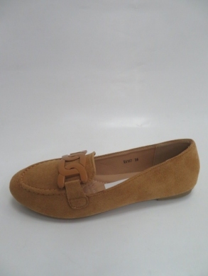 Mokasyny damskie na płaskim (36-41) XA107 CAMEL