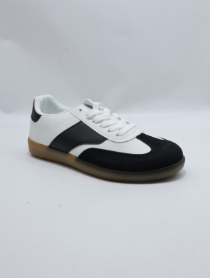 Buty sportowe damskie na płaskim (36-41) 1389 BL/WHITE
