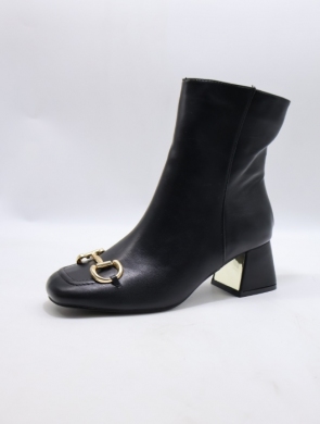 Botki damskie na obcasie (36-41) 22-275 BLACK