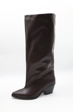 Kozaki damskie na obcasie (36-41) 52253 BROWN