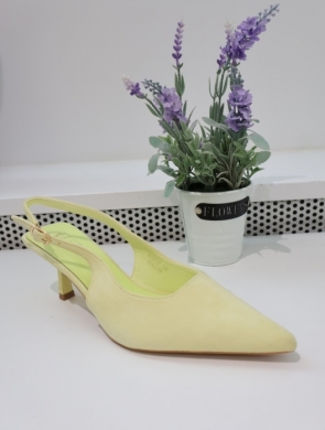 Sandały damskie na szpilce (36-41) 88202 YELLOW