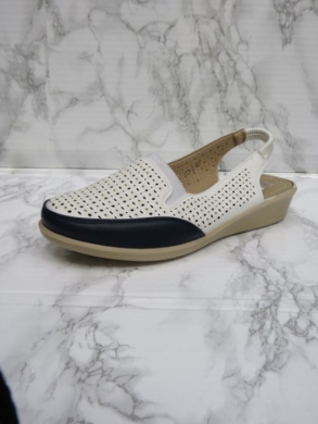 Sandały damskie na koturnie (36-41) J33-2 WHITE/BLUE
