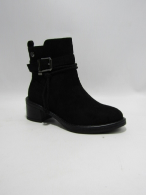 Botki damskie ocieplane na obcasie (36-41) 2612 BLACK