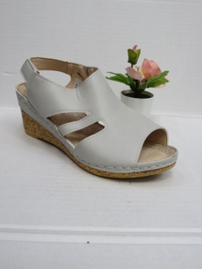 Sandały damskie na koturnie (36-41) C9907-3 GREY