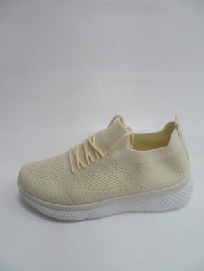 Buty sportowe damskie na płaskim (36-41) G8395 BEIGE